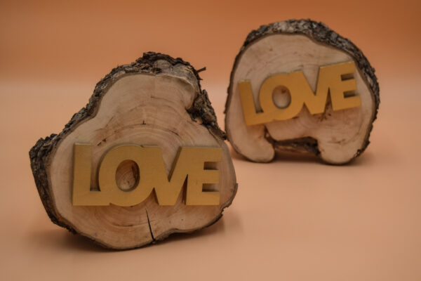 LOVE Holzscheiben – Bild 2